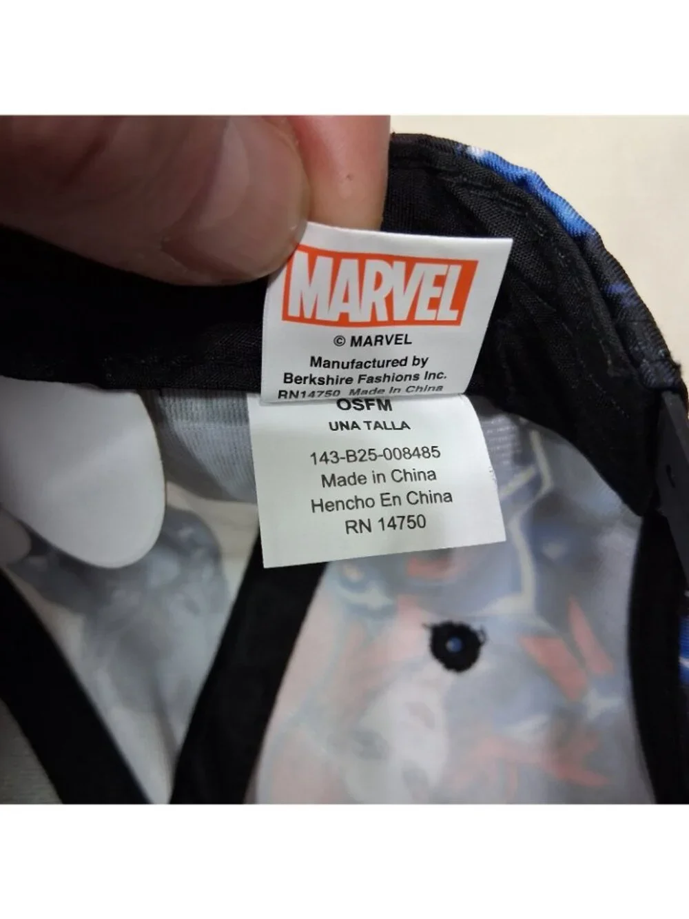 Avengers Marvel Snap-Back Ball Cap Youth OSFM Berkshires Fashion NWT